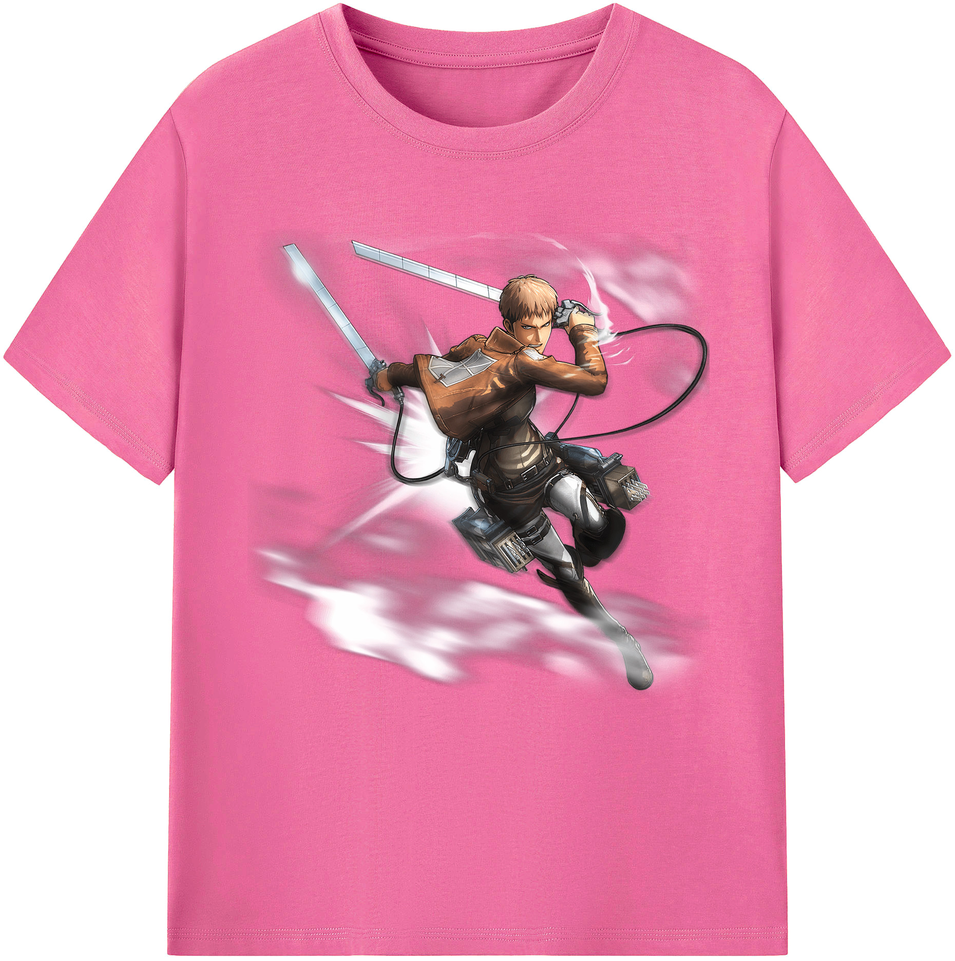 （画像用） 進撃の巨人 ジャン・キルシュタイン Attack on Titan Jean Kirstein レディースカジュアルプリントTシャツ（綿100％）